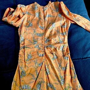 TiMo peach floral dress